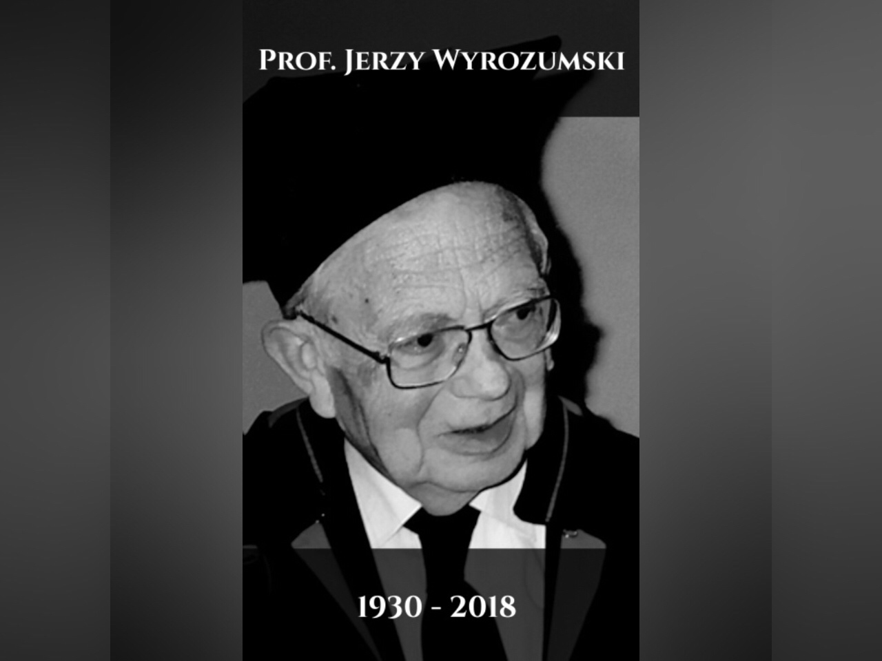 Pożegnanie Profesora Wyrozumskiego