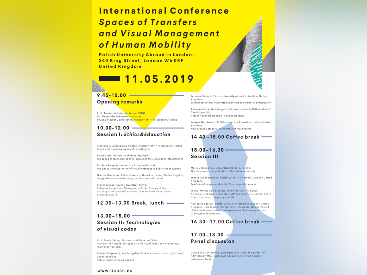 TICASS Conference: “Spaces of Transfers and Visual Management of Human Mobility”