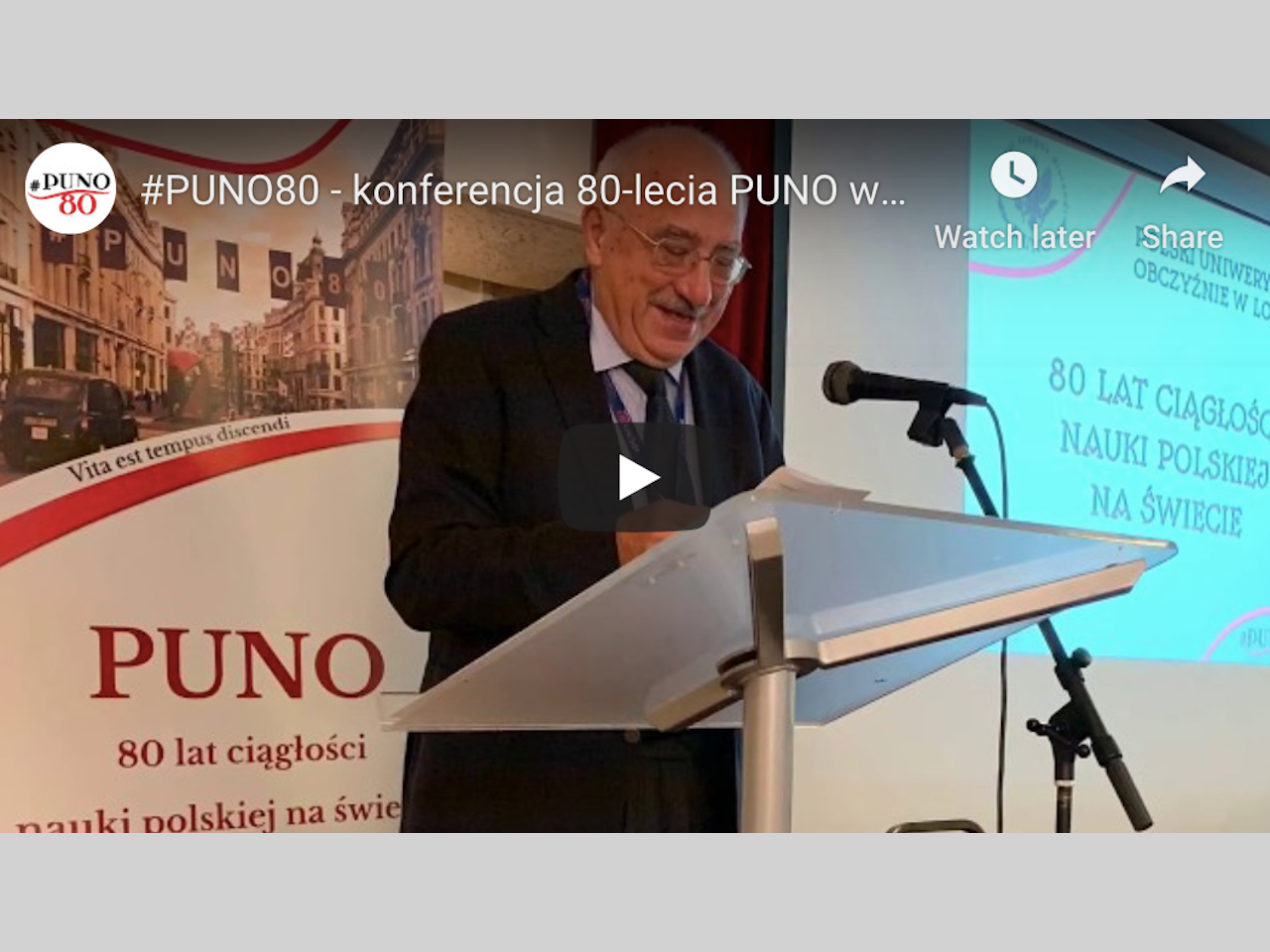 Międzynarodowa konferencja: „PUNO – 80 lat ciągłości nauki polskiej na świecie”