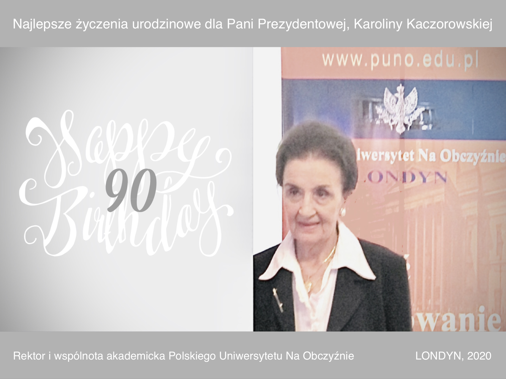 Urodziny Prezydentowej Kaczorowskiej